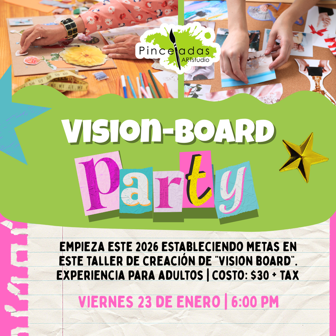 Vision-Board Party | viernes 23 de enero, 6:00pm
