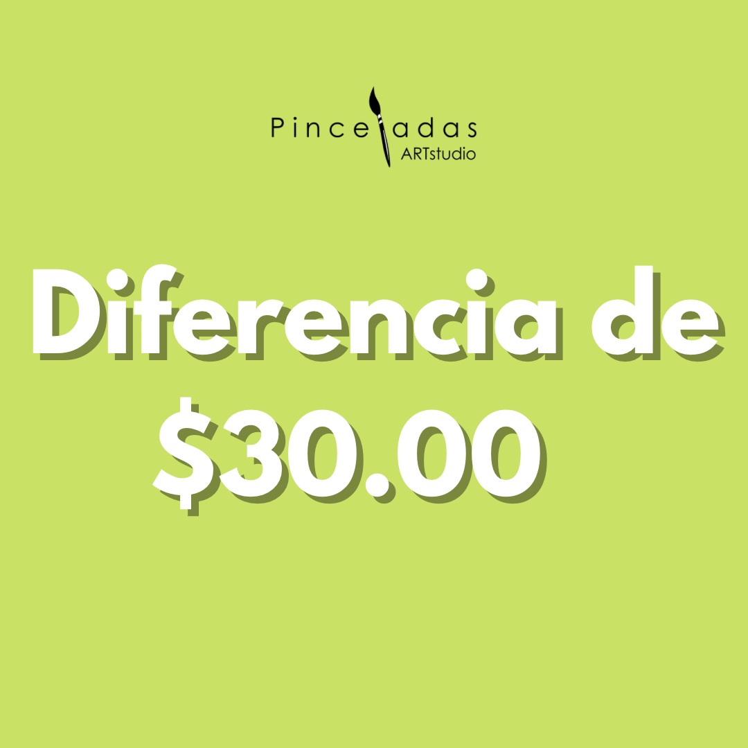 Diferencia de $30