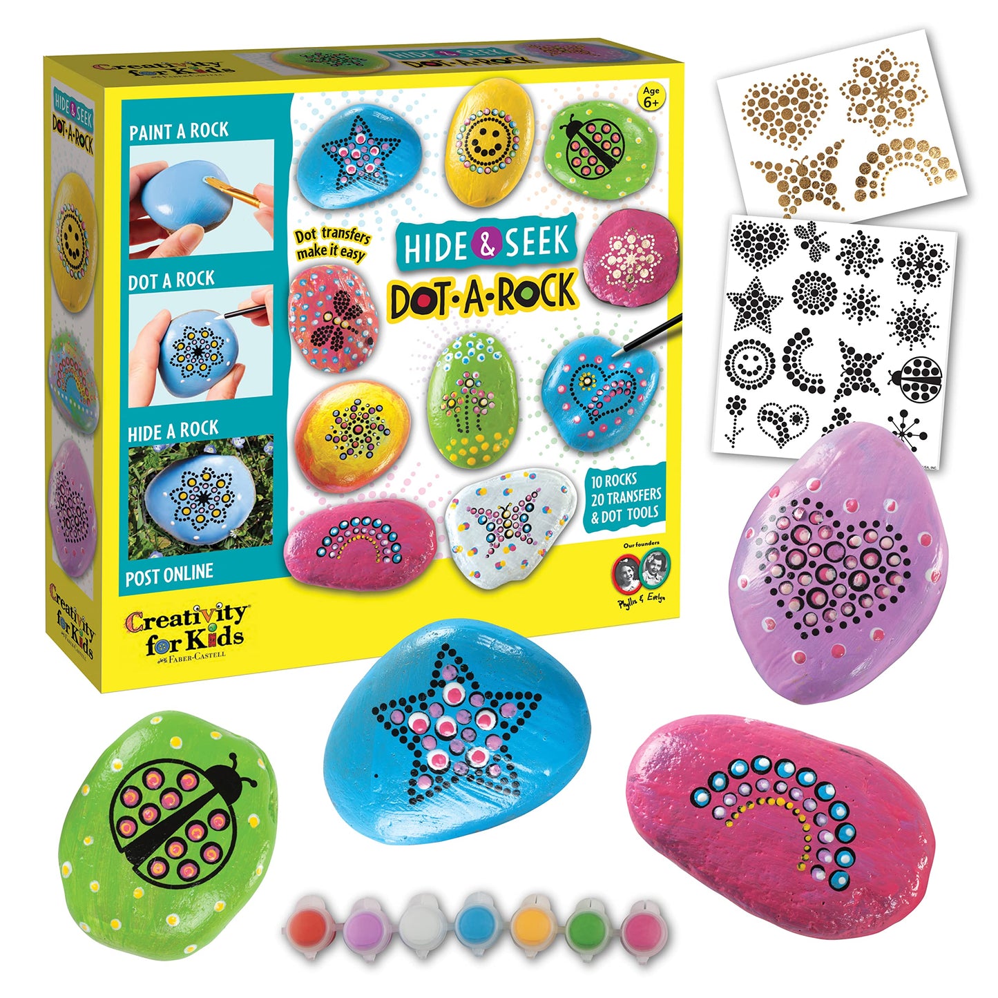 Hide & Seek Dot-a-Rock Painting Kit