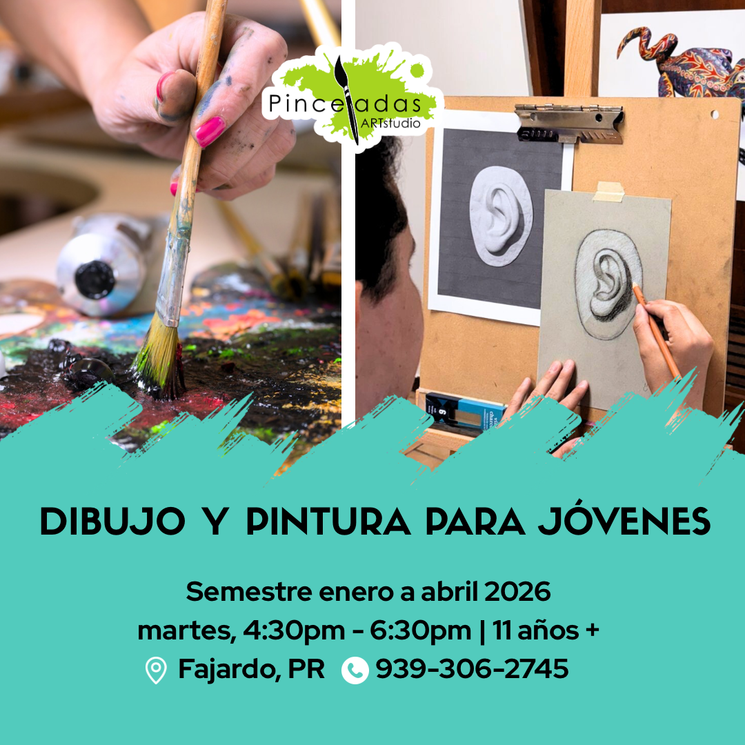 MATRÍCULA DIBUJO Y PINTURA JÓVENES | ENERO - ABRIL 2026