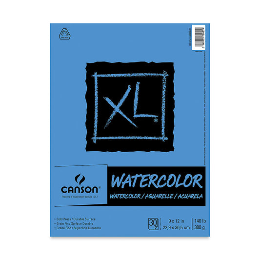 CANSON XL WATERCOLOR 9”X12”