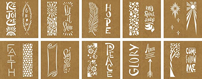 Faber-Castell Mixed Media Stencils Faith