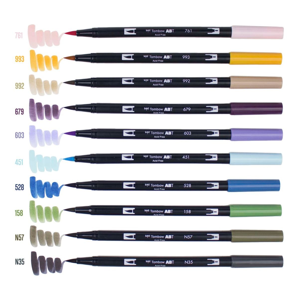 Tombow Dual Brush Pen Set, Desert Flora, 10PK