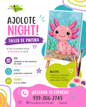 Ajolote Night! | Taller de Pintura sobre lienzo