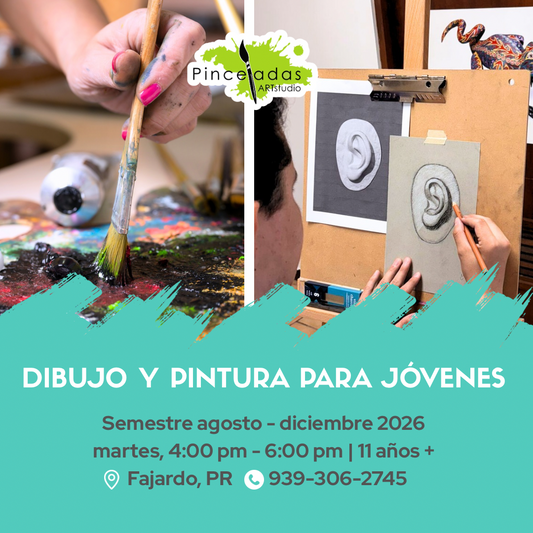 MATRÍCULA DIBUJO Y PINTURA JÓVENES | ENERO - ABRIL 2026