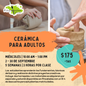 CERÁMICA PARA ADULTOS | SEPTIEMBRE 2026 | 5 SEMANAS