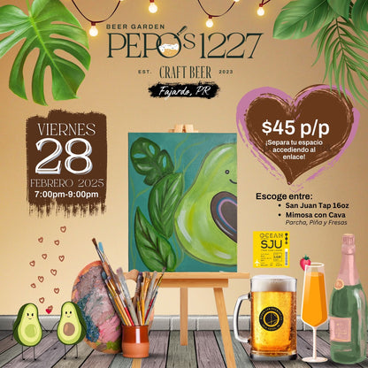 Art & Sip | You Complete Me at Pepo’s 1227 Beer Garden