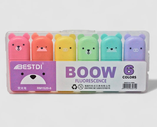 Bestdi BOOW Fluorescence Pastel Highlighters (6 Colors)