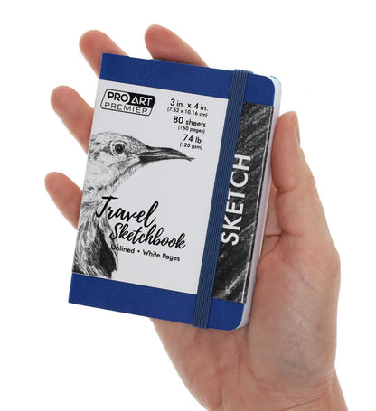 Pro Art Premier Travel Sketchbook 3”x4” | Blue