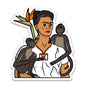 Sticker | Frida Kahlo : Self Portrait With Monkeys