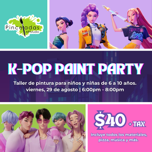 K-Pop Paint Party! | viernes 29 de agosto, 6:00pm