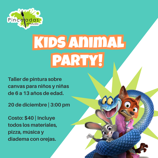 Kids Animal Party! | sábado 20 de diciembre, 3:00pm - 5:00pm