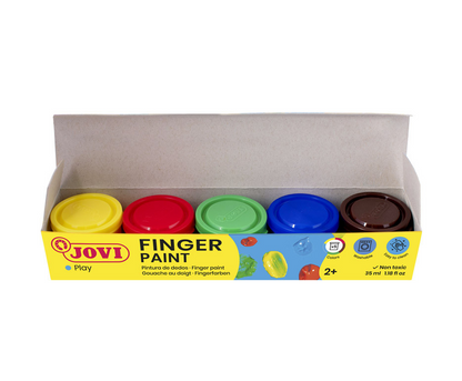 Jovi FINGER PAINT Estuche 5 botes 35 ml pintura de dedos colores surtidos