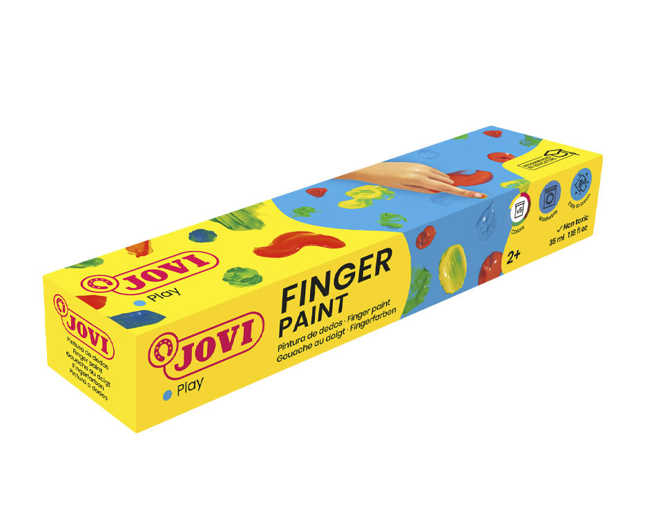 Jovi FINGER PAINT Estuche 5 botes 35 ml pintura de dedos colores surtidos