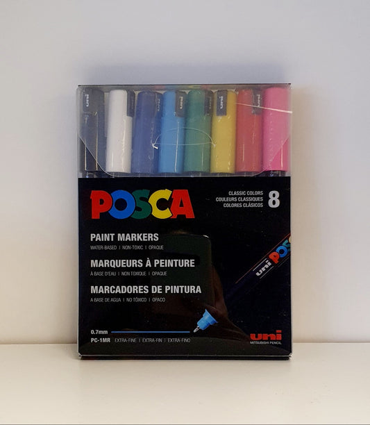 POSCA Extra-Fine 8 colores