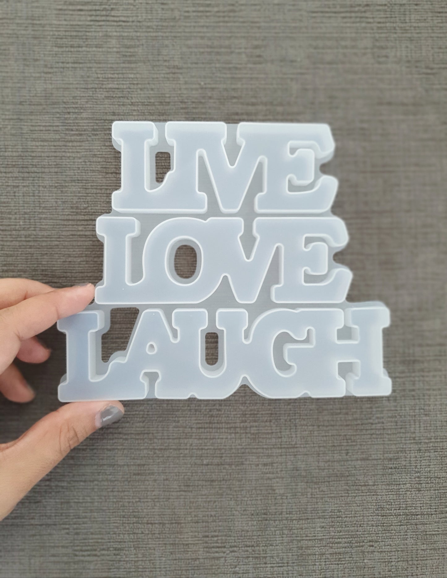 Resina-Molde Live - Love - Laugh