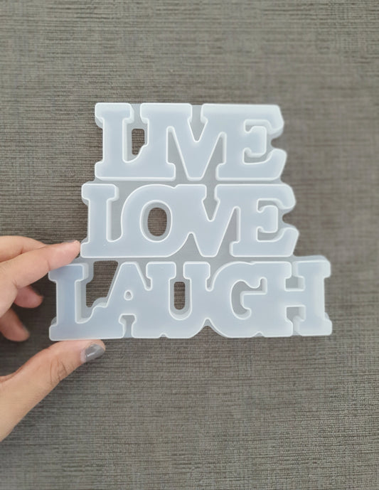 Resina-Molde Live - Love - Laugh