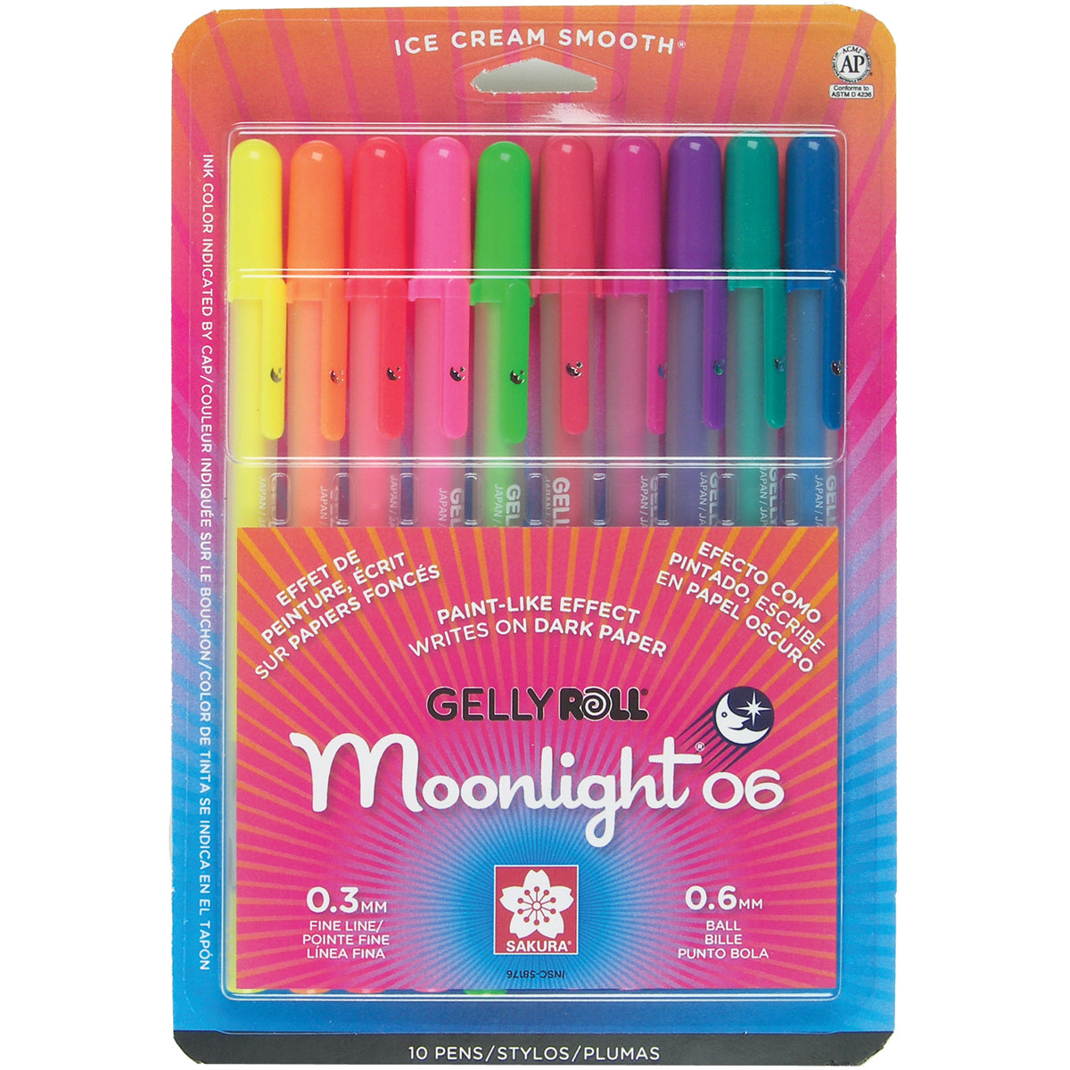 Gelly Roll Moonlight Fine Point Pens 10/Pkg-