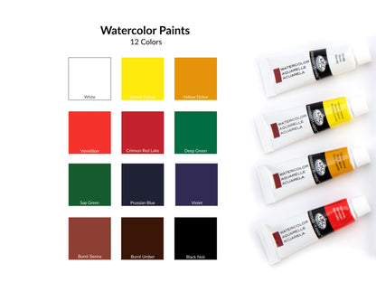 Royal & Langnickel Essentials -  Artist Watercolor Paint 12ml, 12 Pack