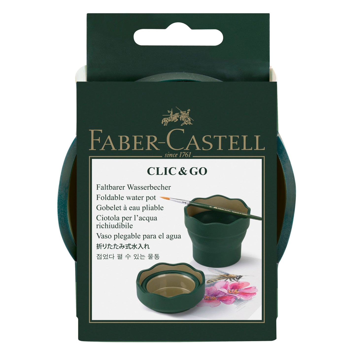 Faber-Castell Clic & Go Water Pot Green