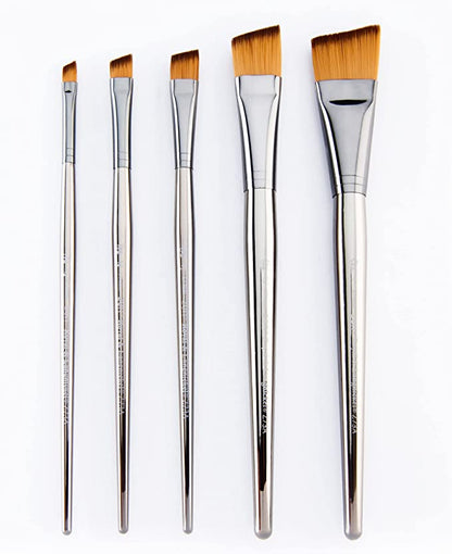 Royal & Langnickel - ZEN 73 Series 5 Piece All Media Angular Paint Brush Set