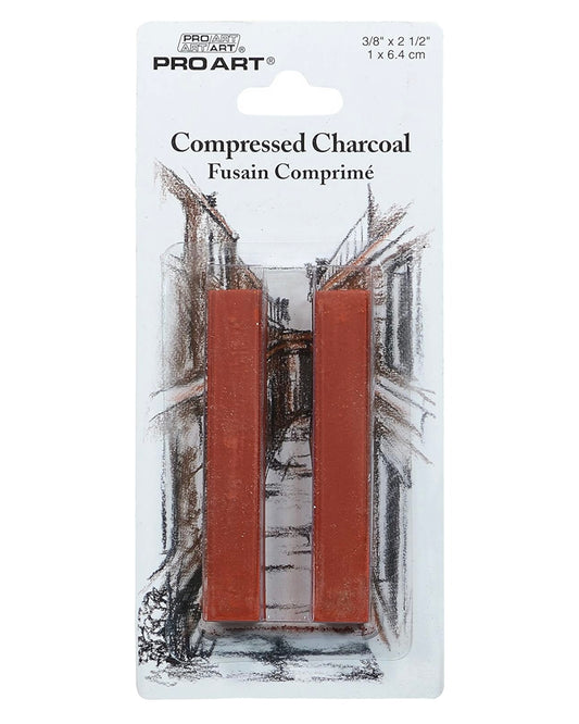 Pro Art Compressed Charcoal Sanguine 2 PC