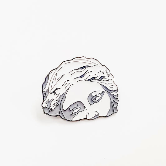 Pin Rostro de Estatua Rota