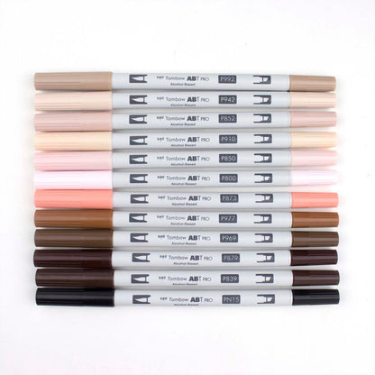 Tombow ABT PRO Alcohol Based Art Markers - People Tones, 12pk