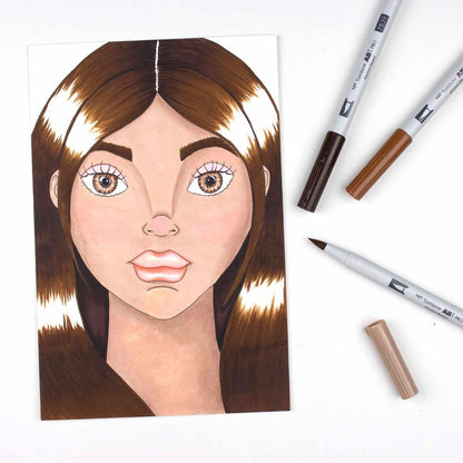 Tombow ABT PRO Alcohol Based Art Markers - People Tones, 12pk