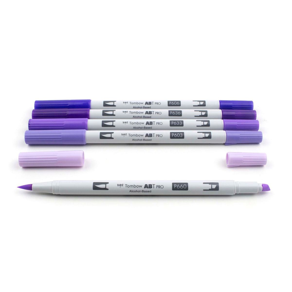 Tombow ABT PRO Alcohol Based Art Markers - Purple Tones, 5pk